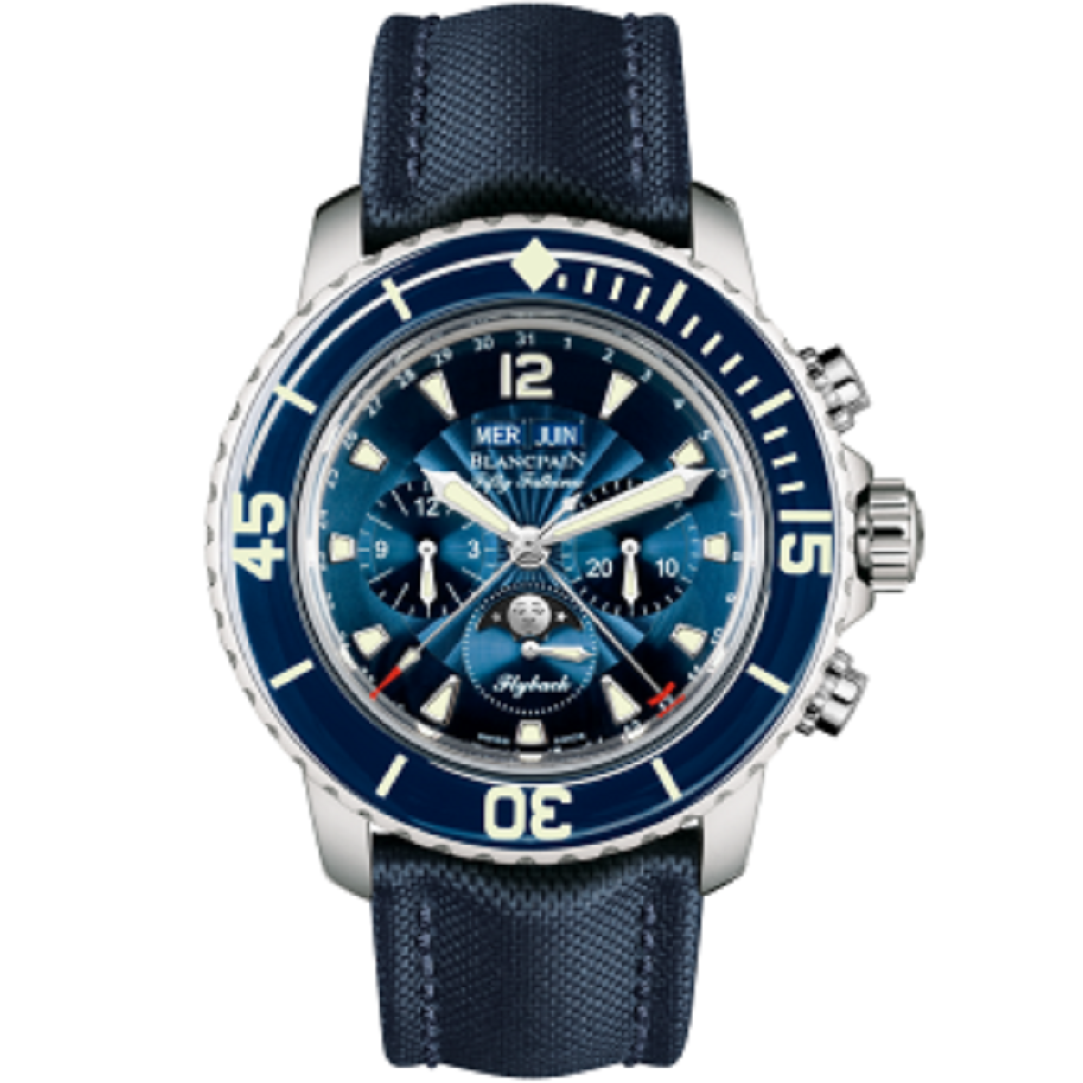 5066F-1140-52B Blancpain Fifty Fathoms Complete Calendar Flyback Chronograph