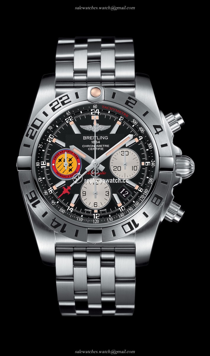 AB04203J/BD29/377A Breitling Chronomat 44 GMT Patrouille Suisse 50th Anniversary Limited Edition