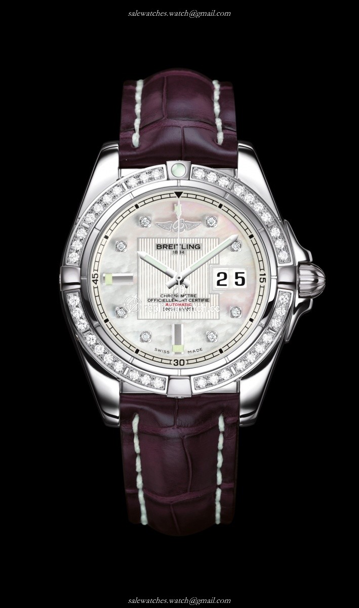 A49350LA/A702/720P/A18BA.1 Breitling Galactic 41 Diamondwork