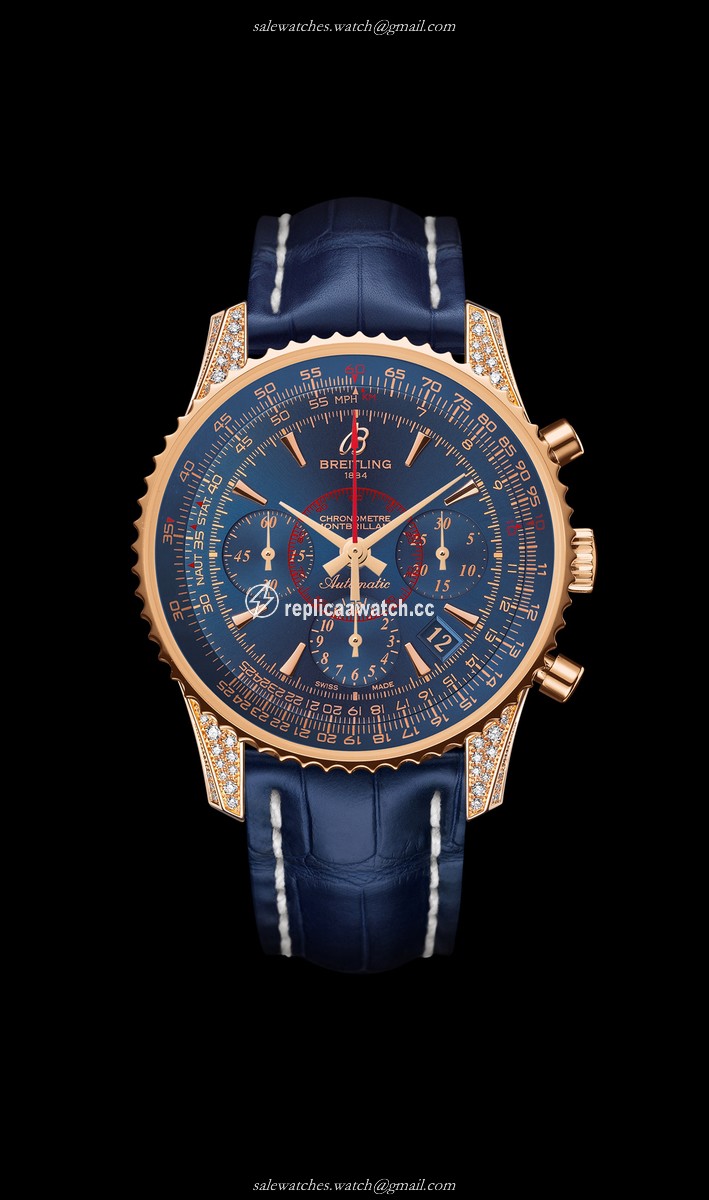 RB0130AL/C896/718P/R18BA.1 Breitling Montbrillant 01 Diamondwork