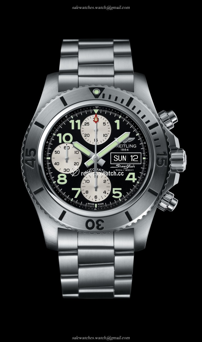 A13341C3/BD19/162A Breitling Superocean Chronograph Steelfish