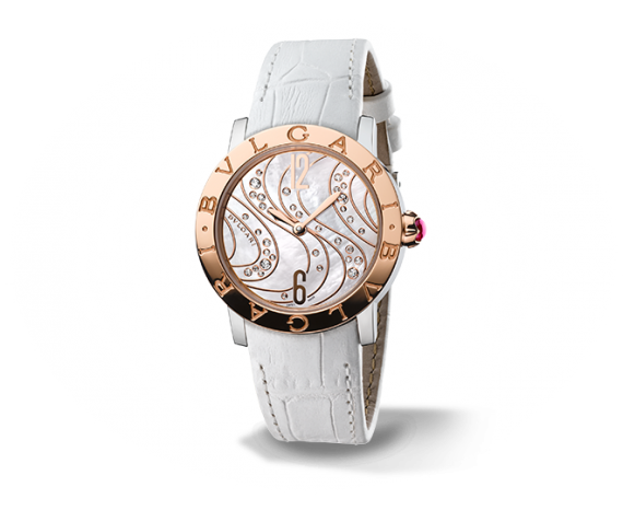 102027 BBL33WCDSPGL Bulgari Bvlgari Bvlgari Ladies Automatic 33 MM