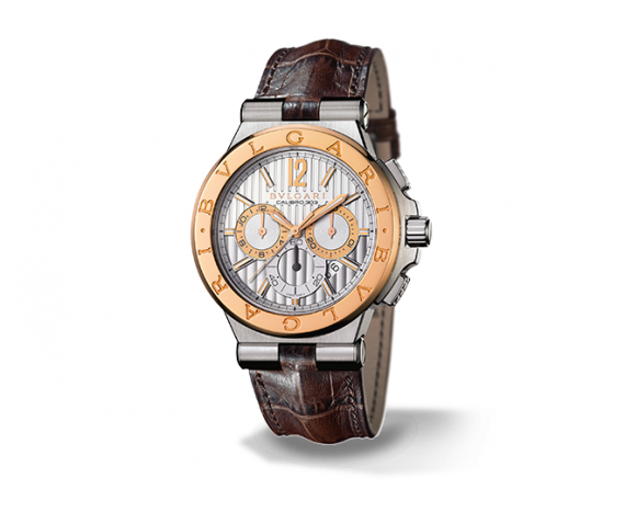 101879 DG42C6SPGLDCH Bulgari Diagono Chronograph Caliber 303 42 MM