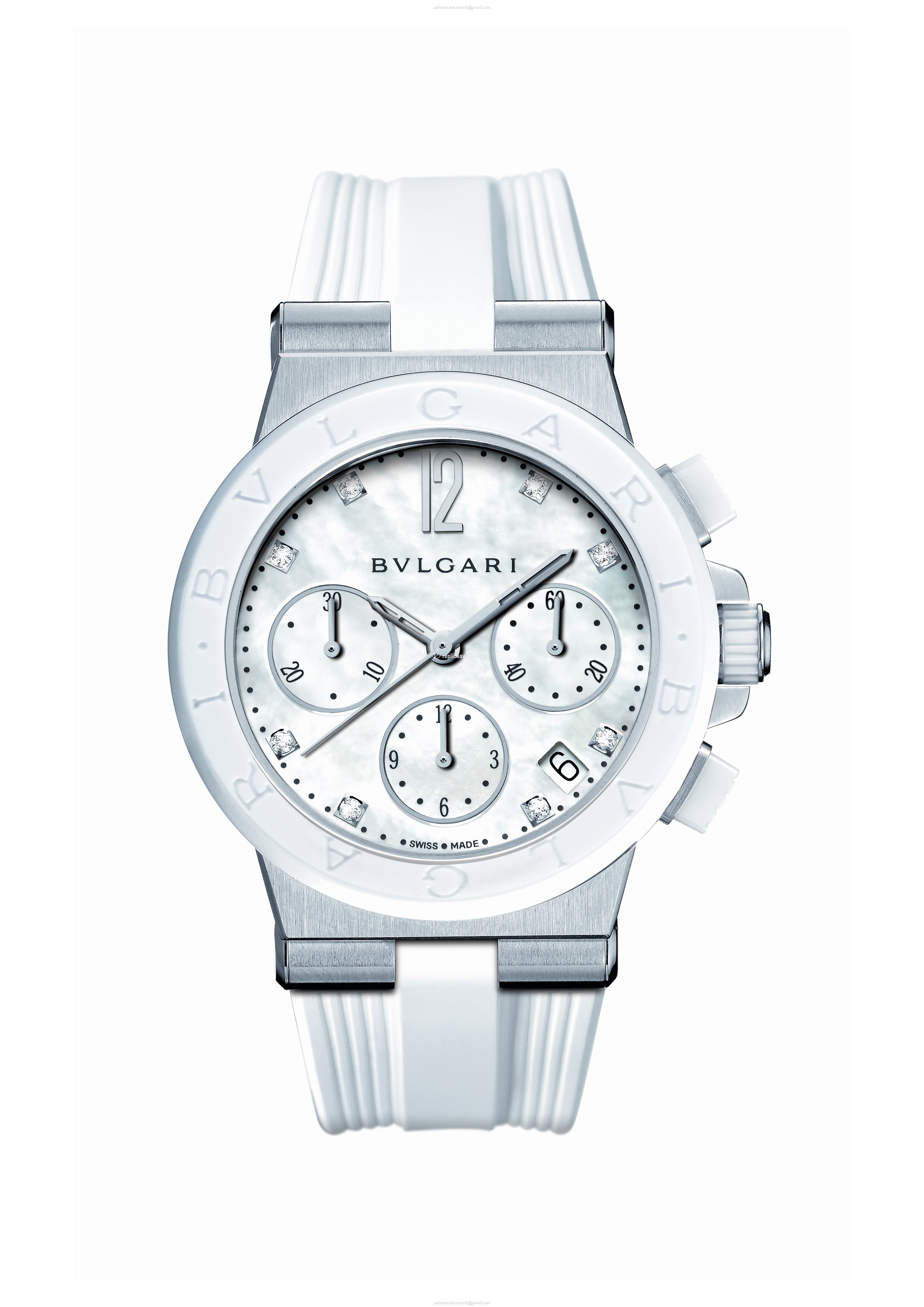 101993 DG37WSCVDCH/8 Bulgari Diagono Ladies Automatic Chronograph 37 MM
