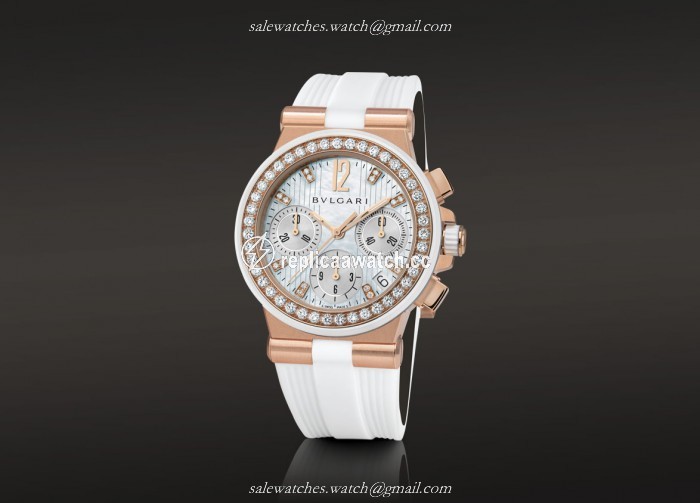 DGP35WGDWVDCH/8 Bulgari Diagono Ladies Chronograph Automatic 35 MM