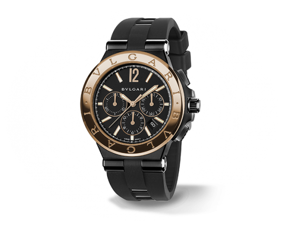 102172 DG42BBSPGVDCH Bulgari Diagono Ultranero Chronograph 42 MM