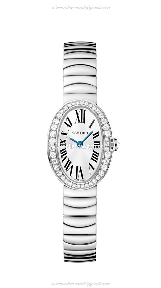 WB520025 Cartier Baignoire Mini Model Quartz White Gold