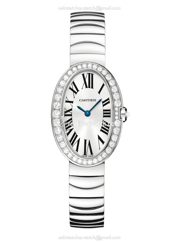 WB520006 Cartier Baignoire Small Model Quartz White Gold