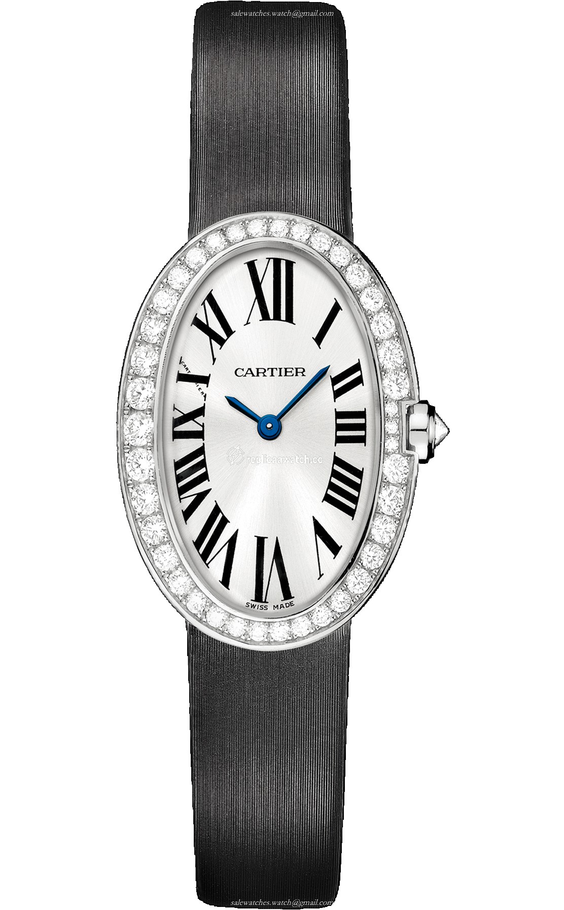 WB520008 Cartier Baignoire Small Model Quartz White Gold