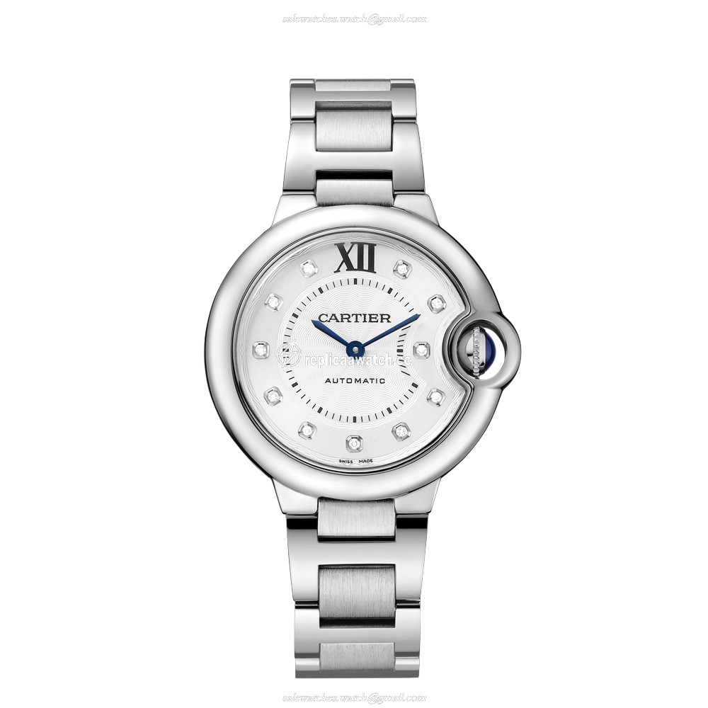 WE902074 Cartier Ballon Bleu de Cartier Ladies Automatic Steel & Diamonds 33 MM
