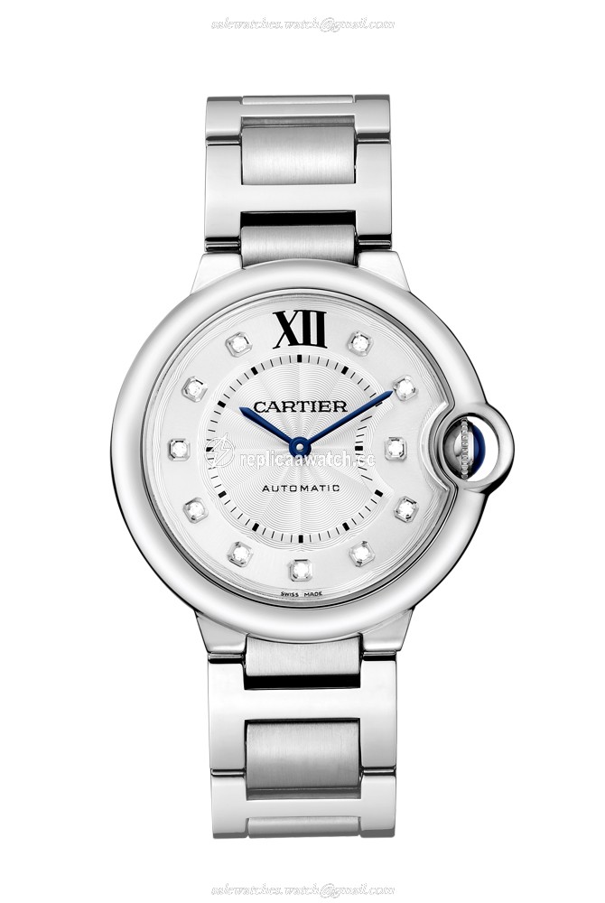 WE902075 Cartier Ballon Bleu de Cartier Ladies Automatic Steel & Diamonds 36 MM