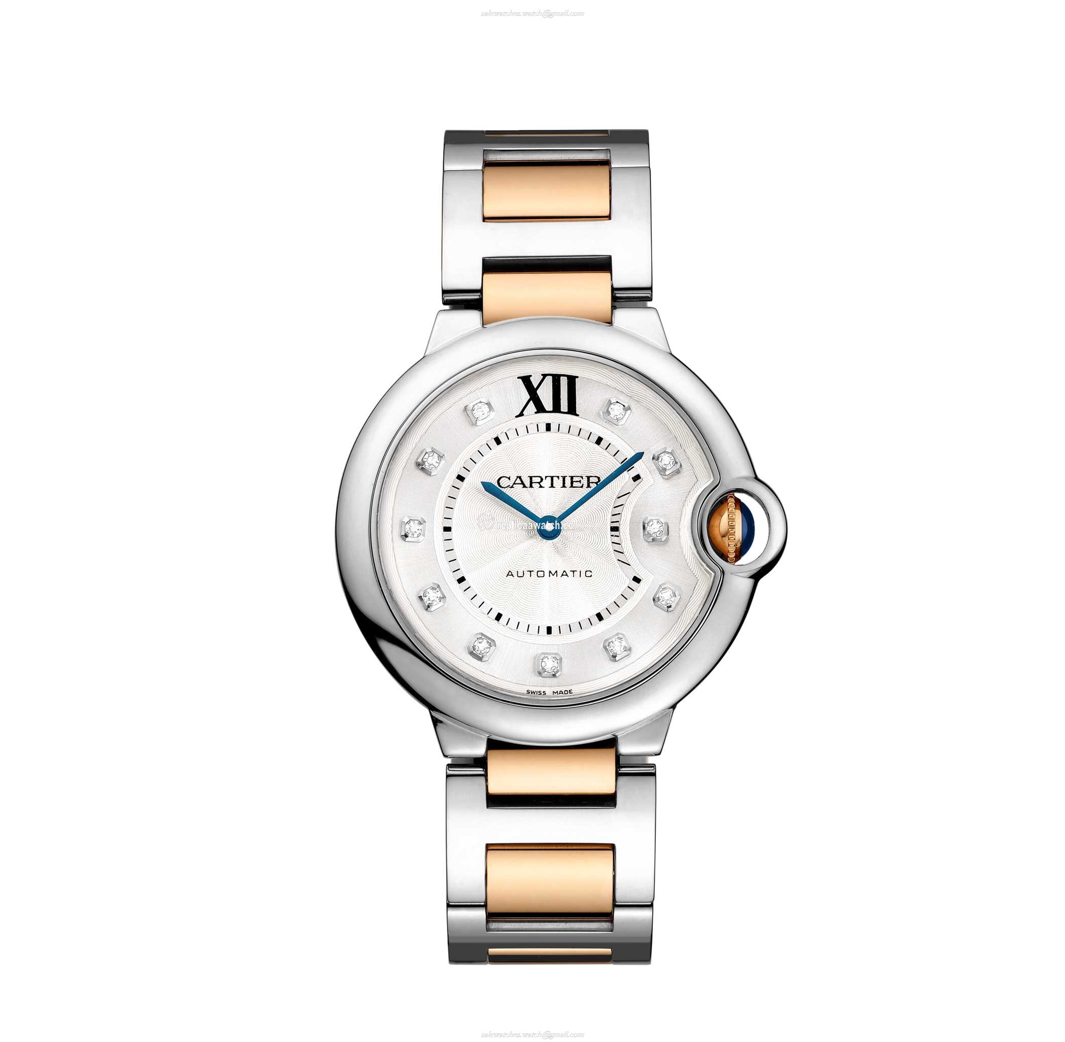 WE902031 Cartier Ballon Bleu de Cartier Ladies Automatic Steel & Pink Gold 36 MM