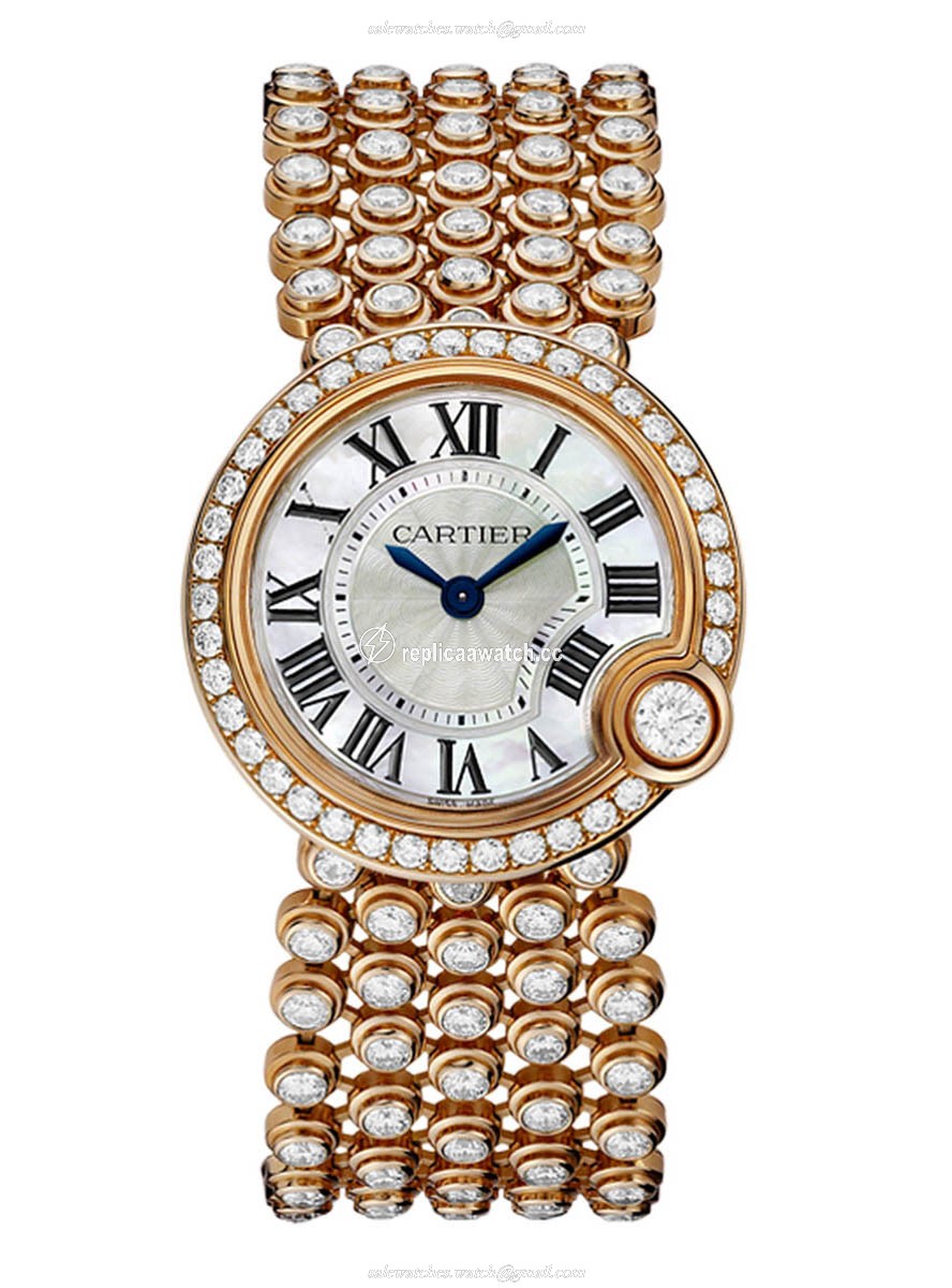 HPI00759 Cartier Ballon Bleu de Cartier Ladies Pink Gold 30 MM
