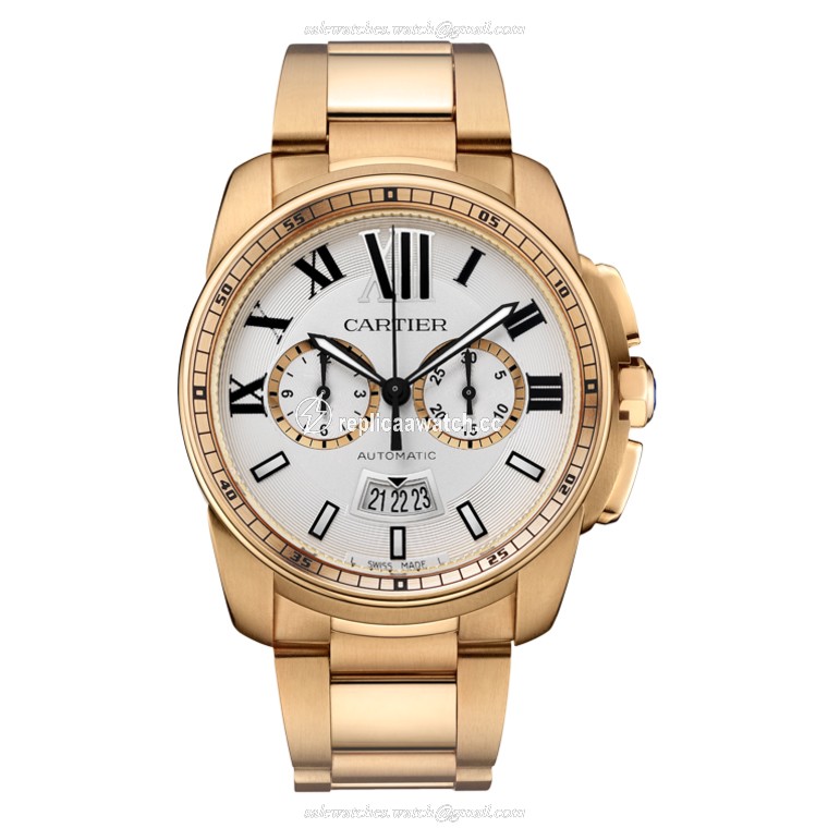 W7100047 Cartier Calibre de Cartier Chronograph Pink Gold