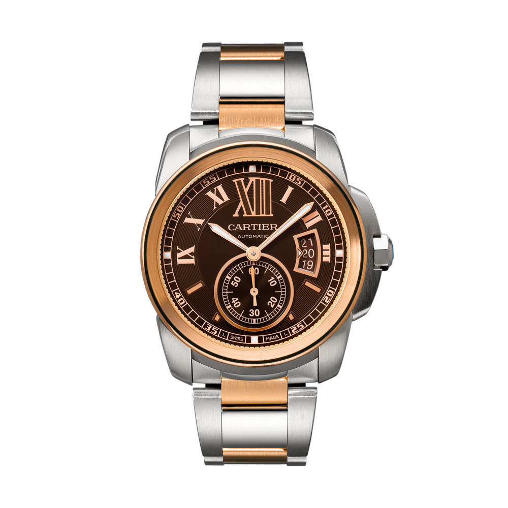 W7100050 Cartier Calibre de Cartier Pink Gold & Steel