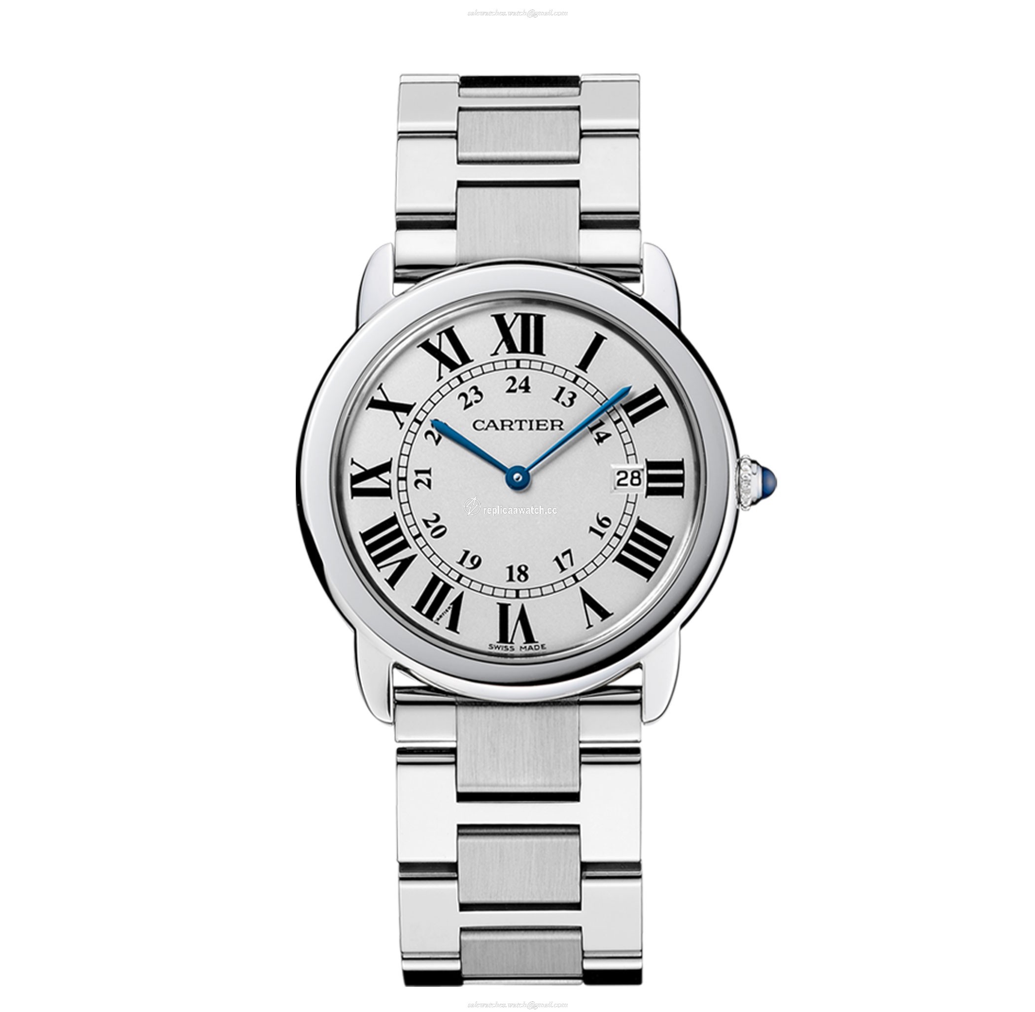 W6701005 Cartier Ronde Solo de Cartier Large Model Quartz Steel