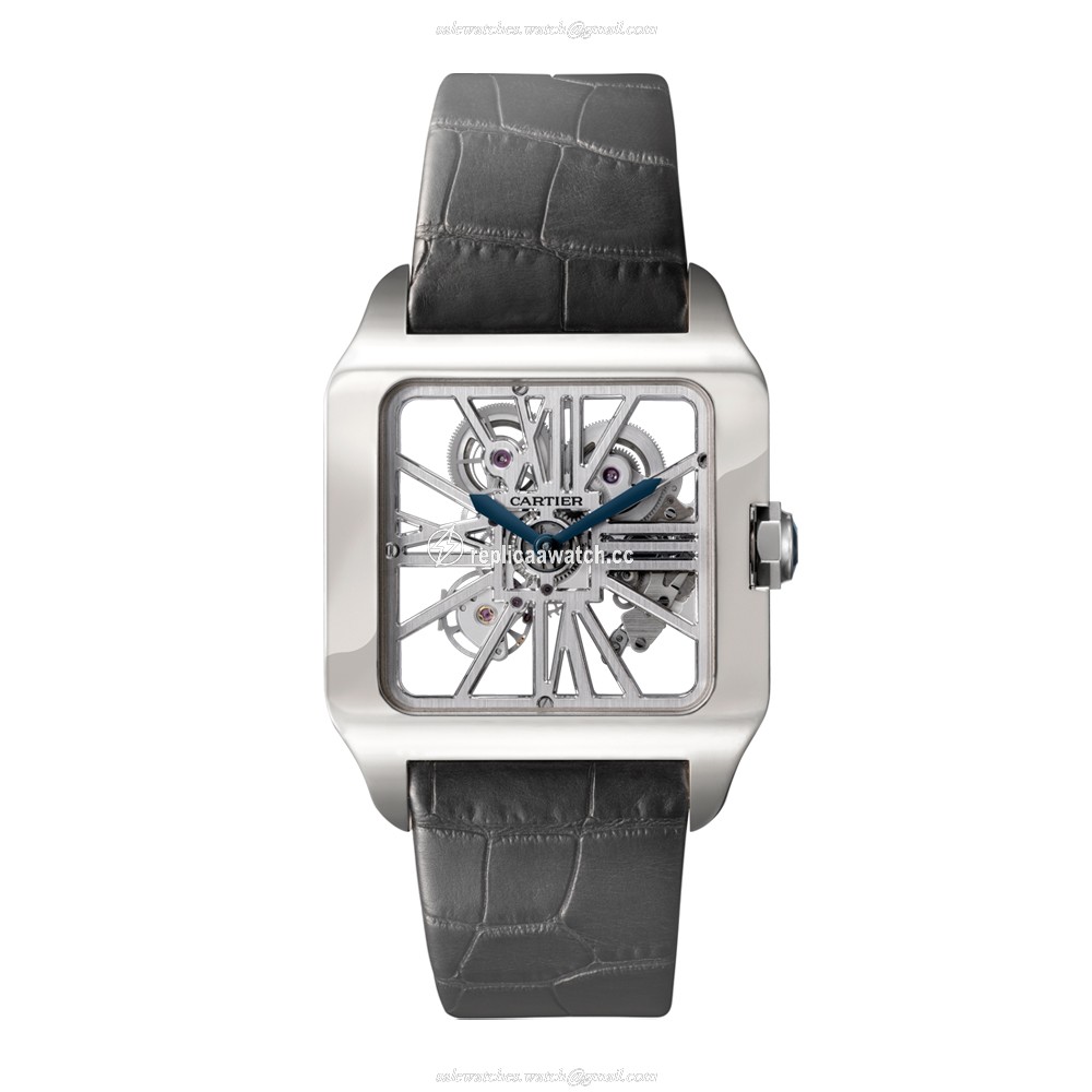 W2020033 Cartier Santos de Cartier Santos-Dumont Skeleton Watch