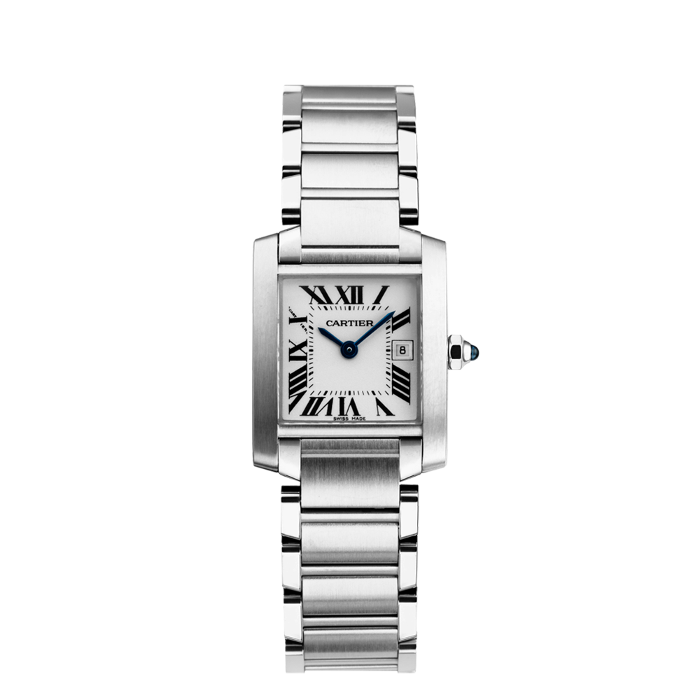 W51011Q3 Cartier Tank Francaise Medium Model Quartz Steel