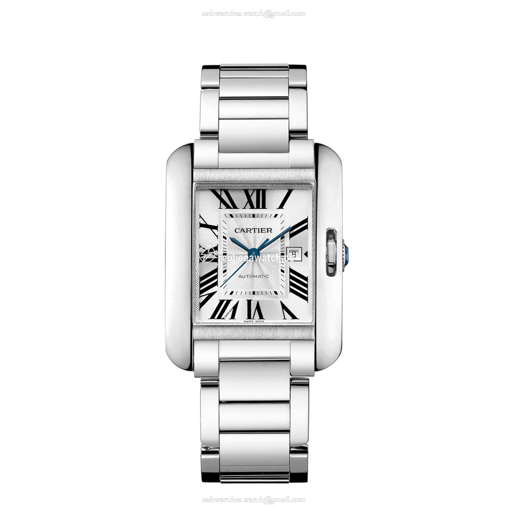 W5310024 Cartier Tank Ladies Anglaise Automatic Large Model White Gold