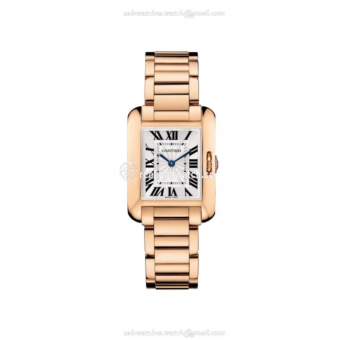 W5310013 Cartier Tank Ladies Anglaise Quartz Small Model Pink Gold