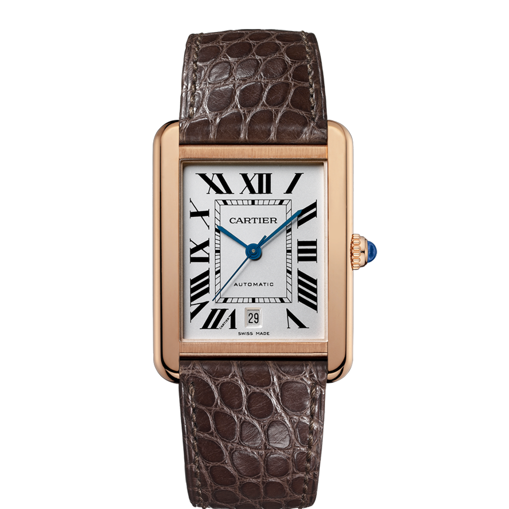 W5200026 Cartier Tank Solo Extra-Large Automatic Pink Gold & Steel
