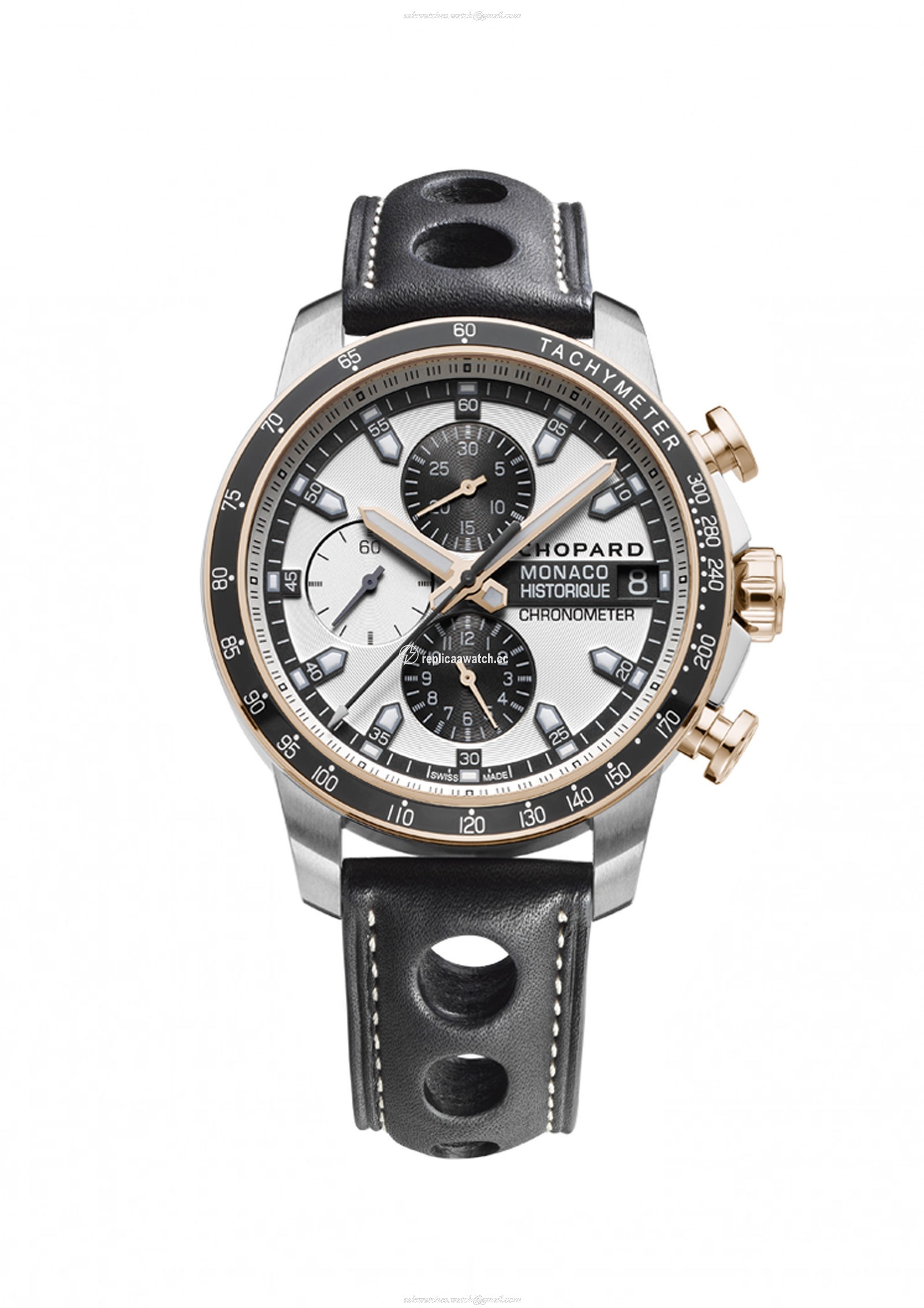 168570-9001 Chopard Classic Racing Grand Prix de Monaco Historique Chrono 18-Carat Rose Gold, Titanium & Steel