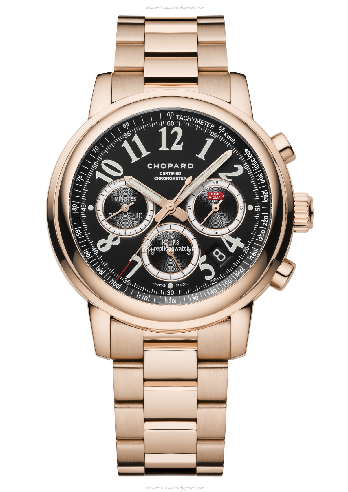 151274-5002 Chopard Classic Racing Mille Miglia Chronograph 18-Carat Rose Gold