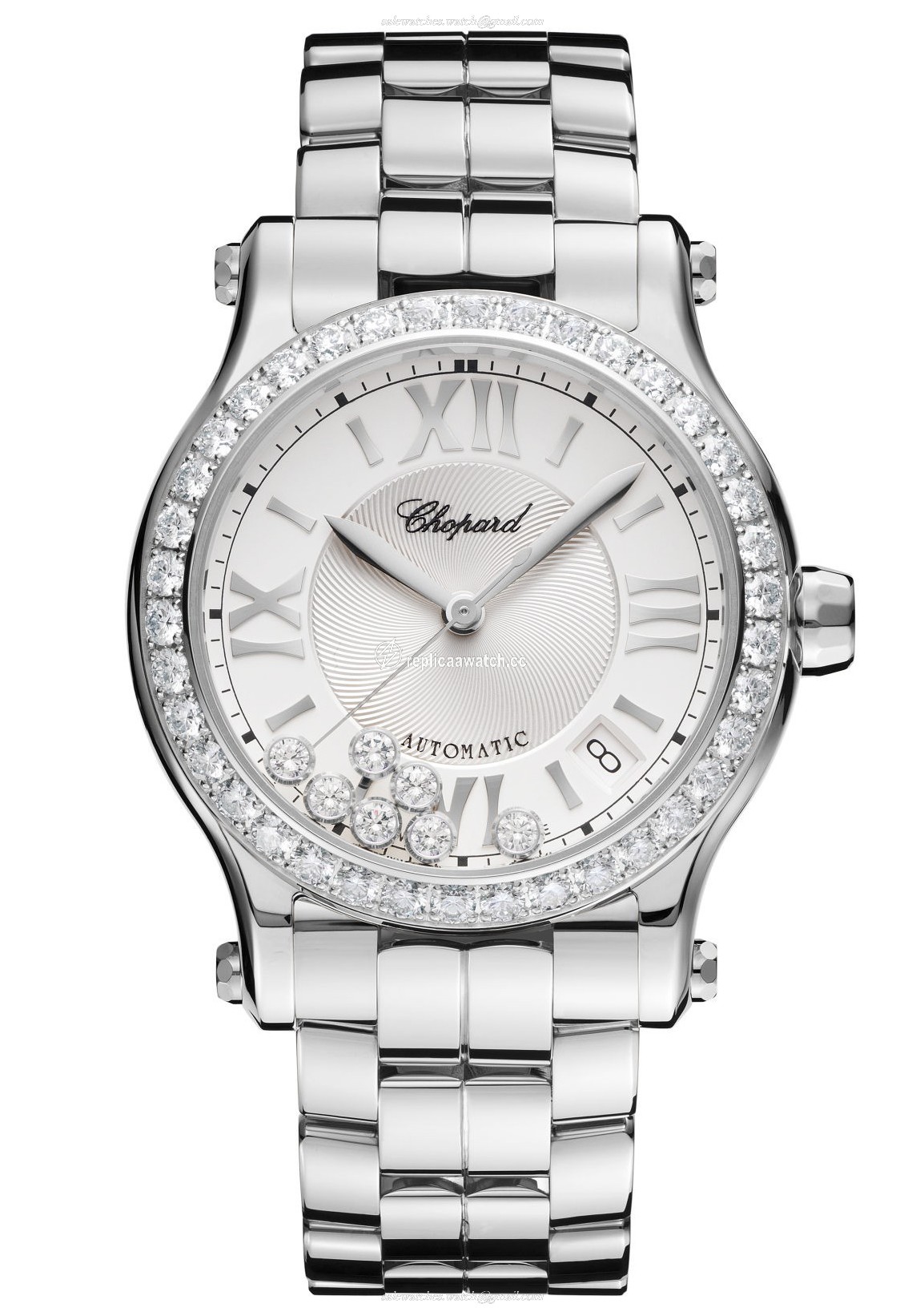 278559-3004 Chopard Happy Diamonds - Happy Sport Medium Automatic Stainless Steel & Diamonds
