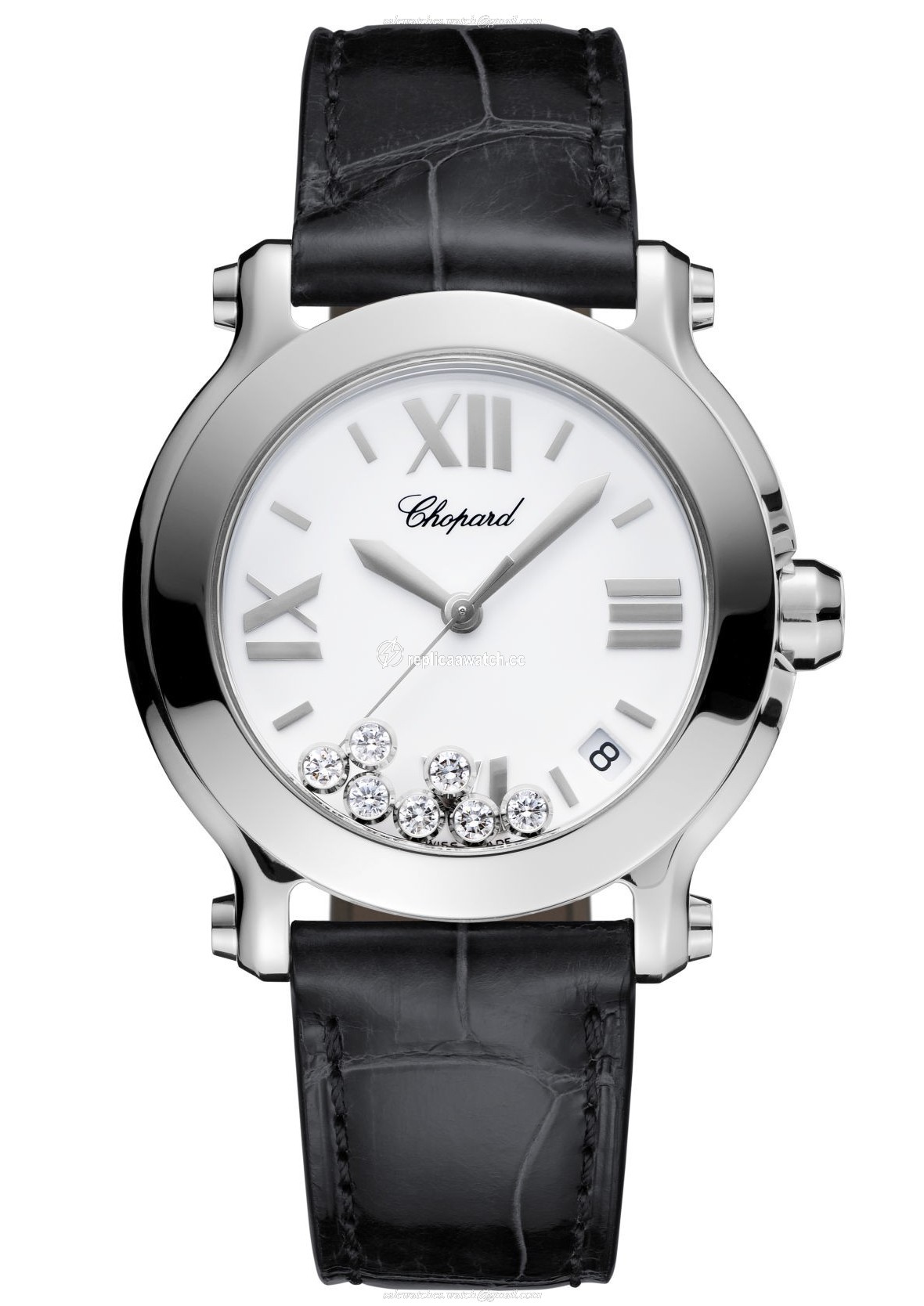 278475-3001 Chopard Happy Diamonds - Happy Sport Medium Watch Stainless Steel