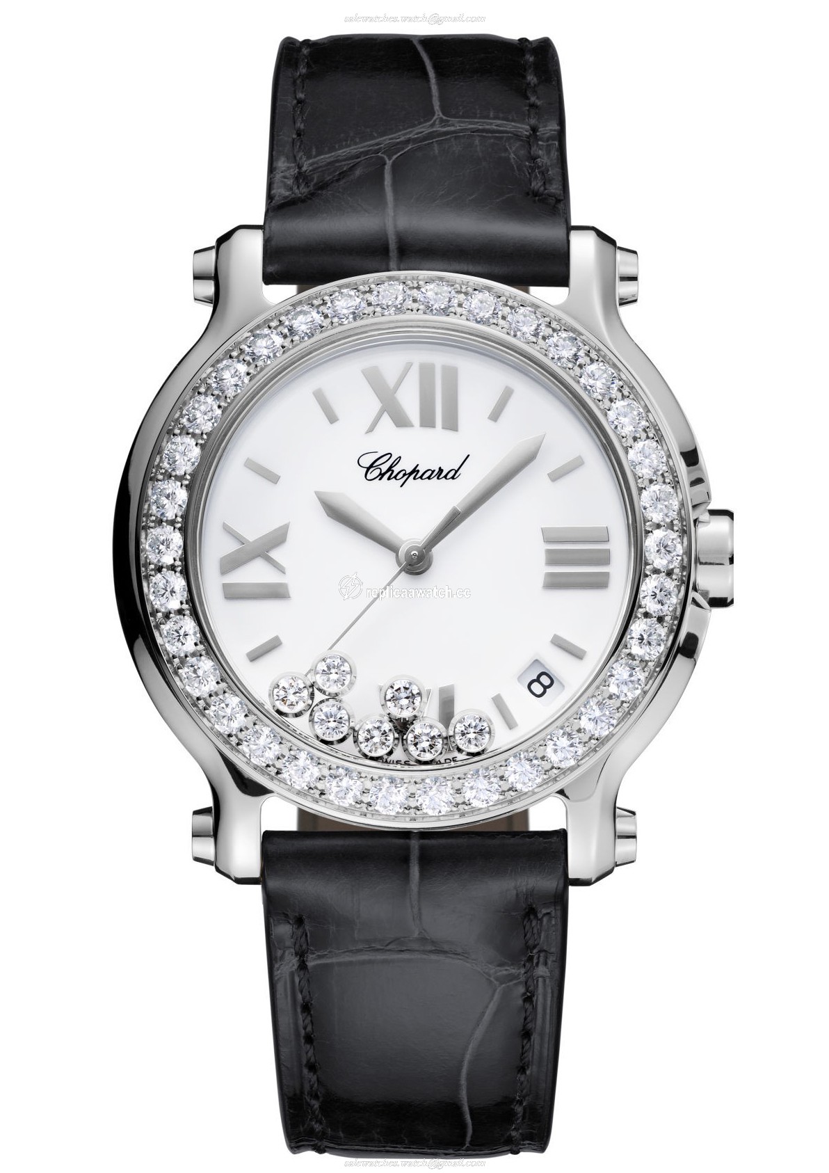 278475-3037 Chopard Happy Diamonds - Happy Sport Medium Watch Stainless Steel