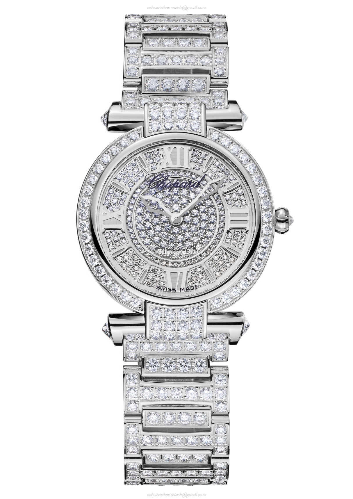 384280-1002 Chopard Imperiale 28 MM Watch 18-Carat White Gold & Diamonds