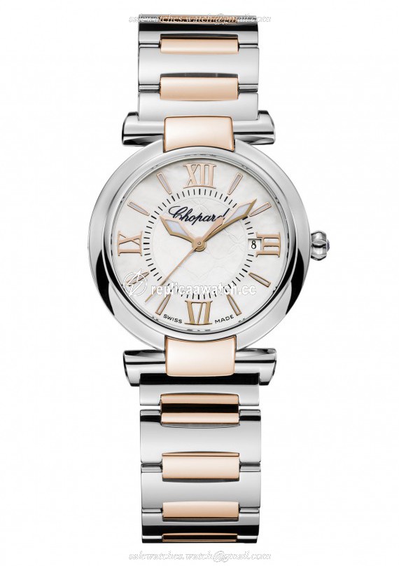 388541-6002 Chopard Imperiale 28 MM Watch18- carat Rose Gold, Stainless Steel And Amethyst