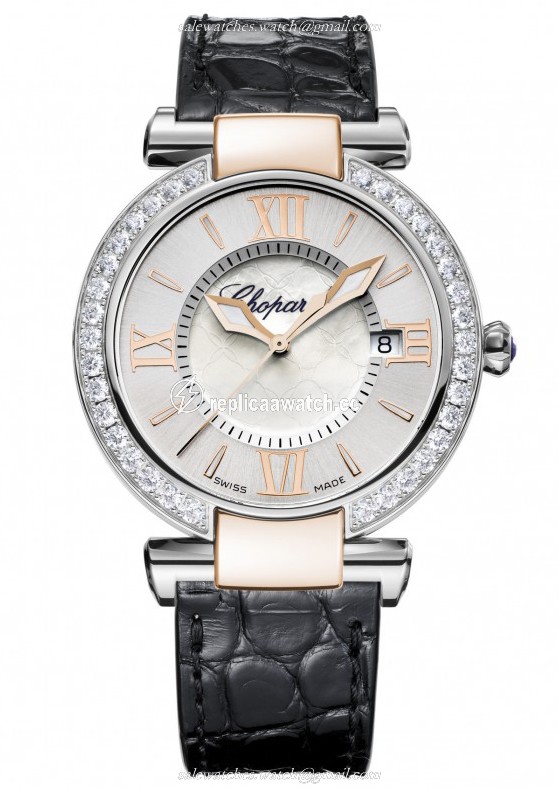 388532-6003 Chopard Imperiale 36 MM Watch 18-Carat Rose Gold, Stainless Steel, Amethysts & Diamonds