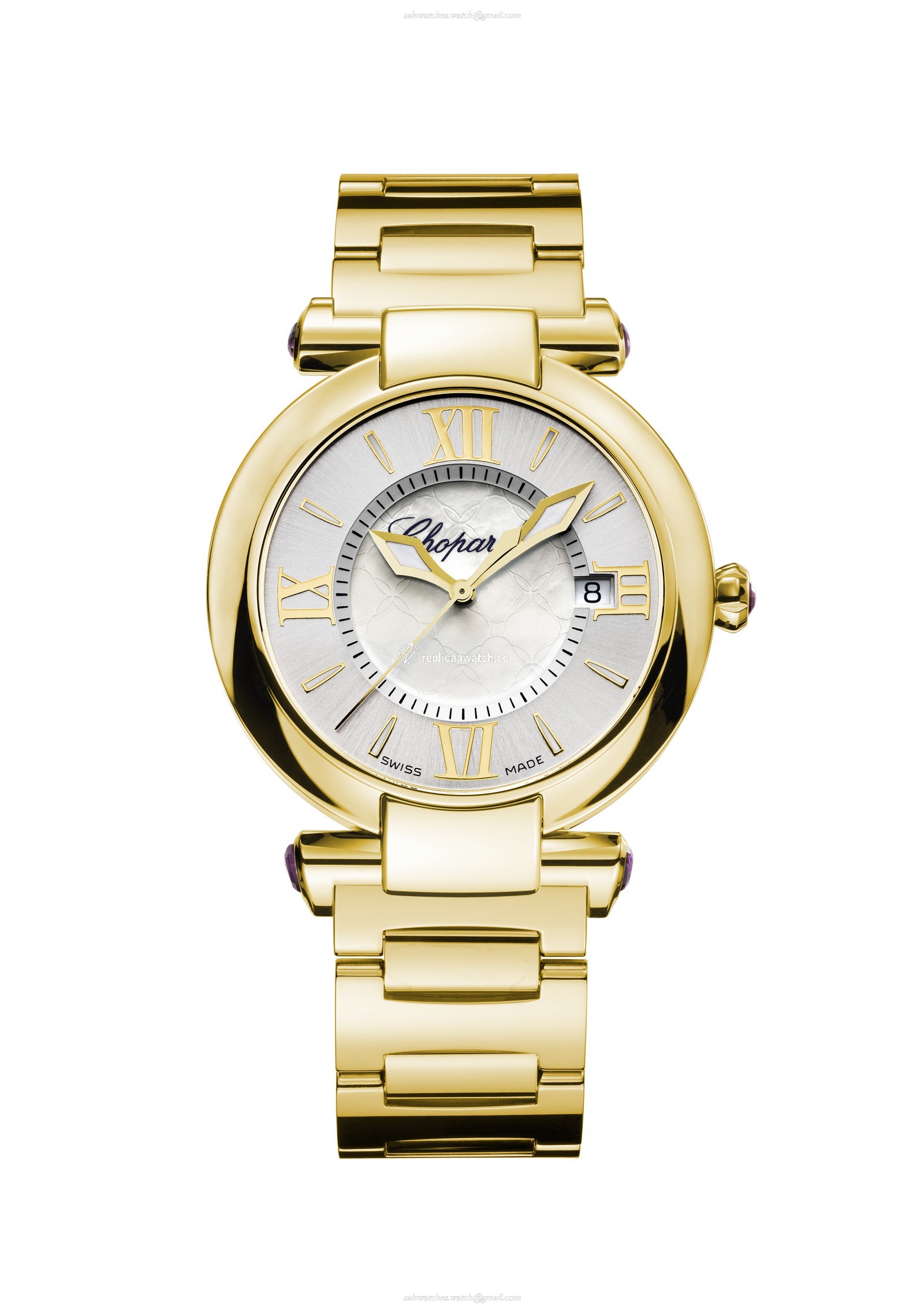 384221-0002 Chopard Imperiale 36 MM Watch 18-Carat Yellow Gold & Amethysts