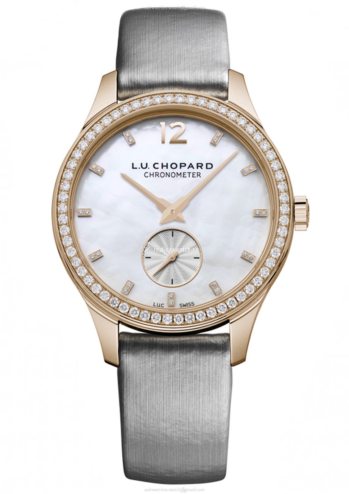 131968-5001 Chopard L.U.C Ladies XPS 35 MM 18-Carat Rose Gold & Diamonds