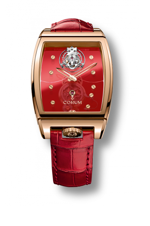 100.160.55/0F06 0000R Corum Bridges Golden Bridge Tourbillon Panoramique