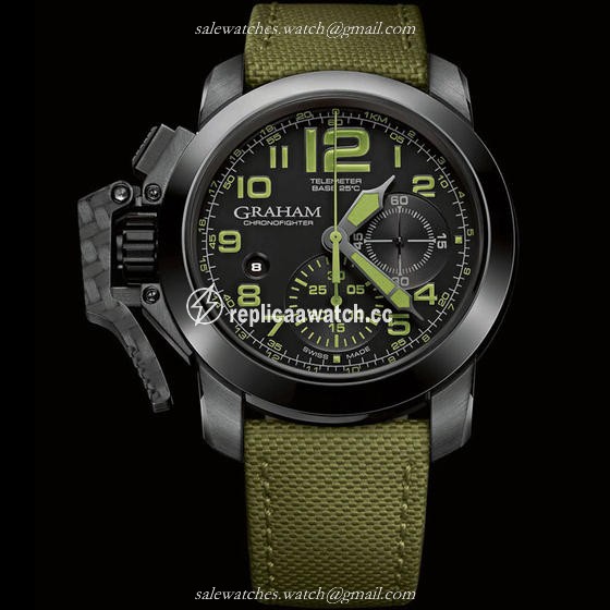 2CCAU.G01A George Graham Chronofighter Oversize Amazonia Green
