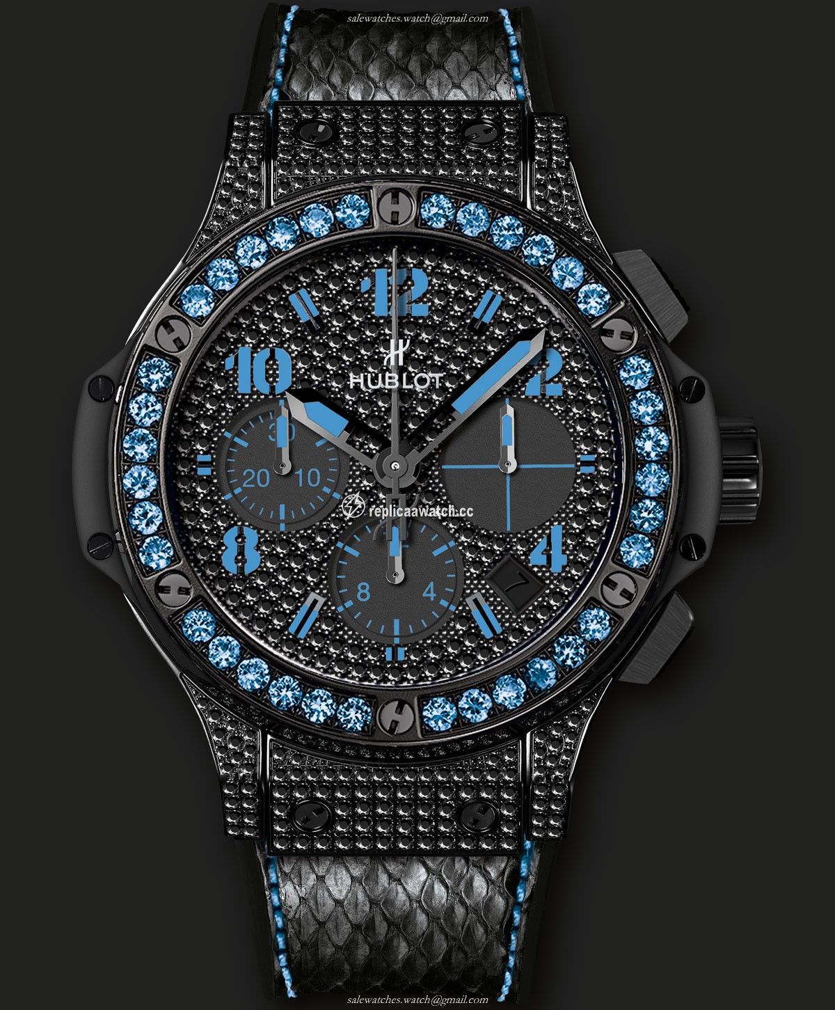 341.SV.9090.PR.0901 Hublot Big Bang Black Fluo Blue