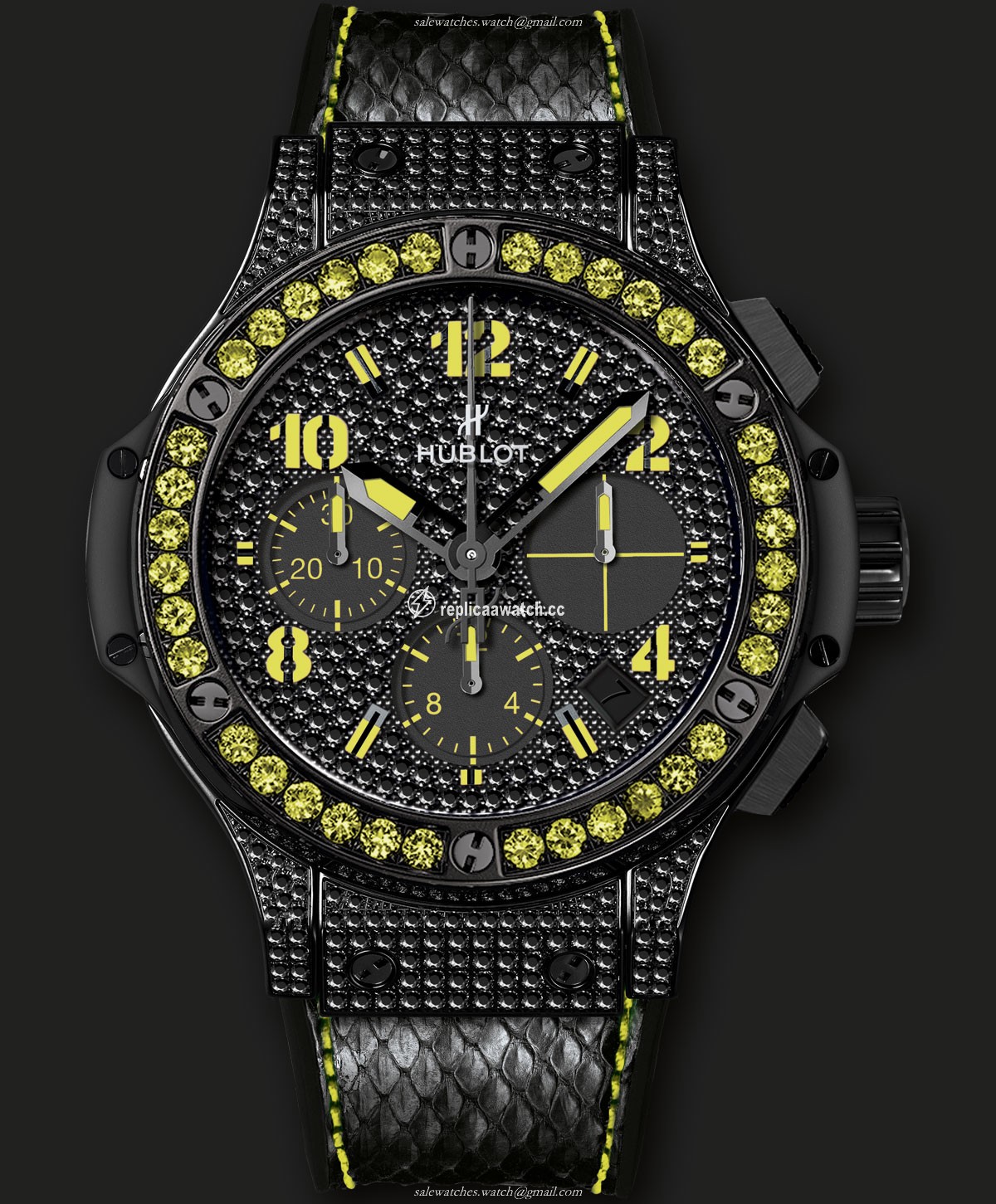 341.SV.9090.PR.0911 Hublot Big Bang Black Fluo Yellow