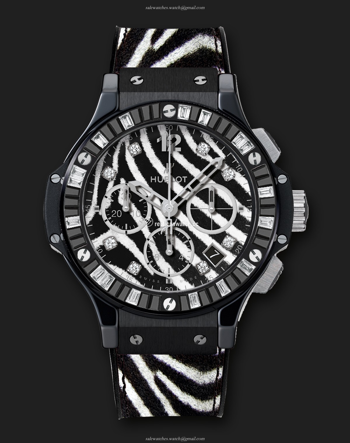 341.CV.7517.VR.1975 Hublot Big Bang Black Zebra Bang