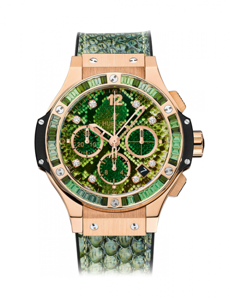 341.PX.7818.PR.1978 Hublot Big Bang Boa Bang Gold Green