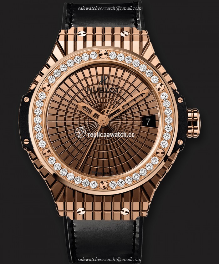 346.PX.0880.VR.1204 Hublot Big Bang Gold Caviar Diamonds