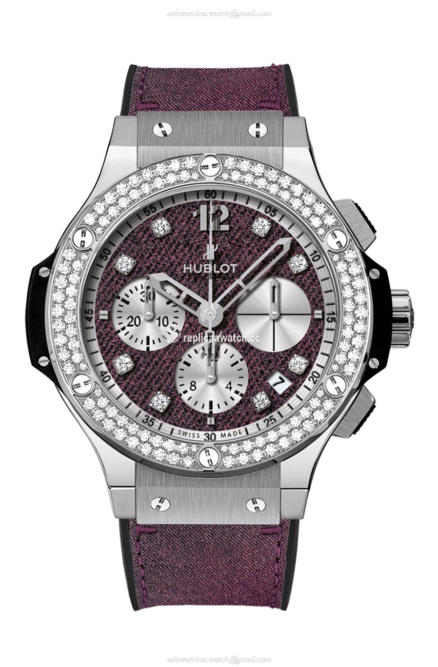 341.SX.2790.NR.1104.JEANS14 Hublot Big Bang Purple Jeans Diamonds