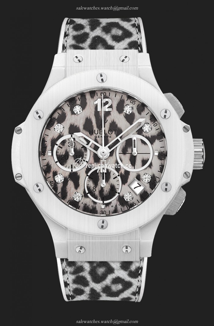 341.HX.7717.NR.MRI13 Hublot Big Bang Snow Leopard Maria Hofl-Riesch