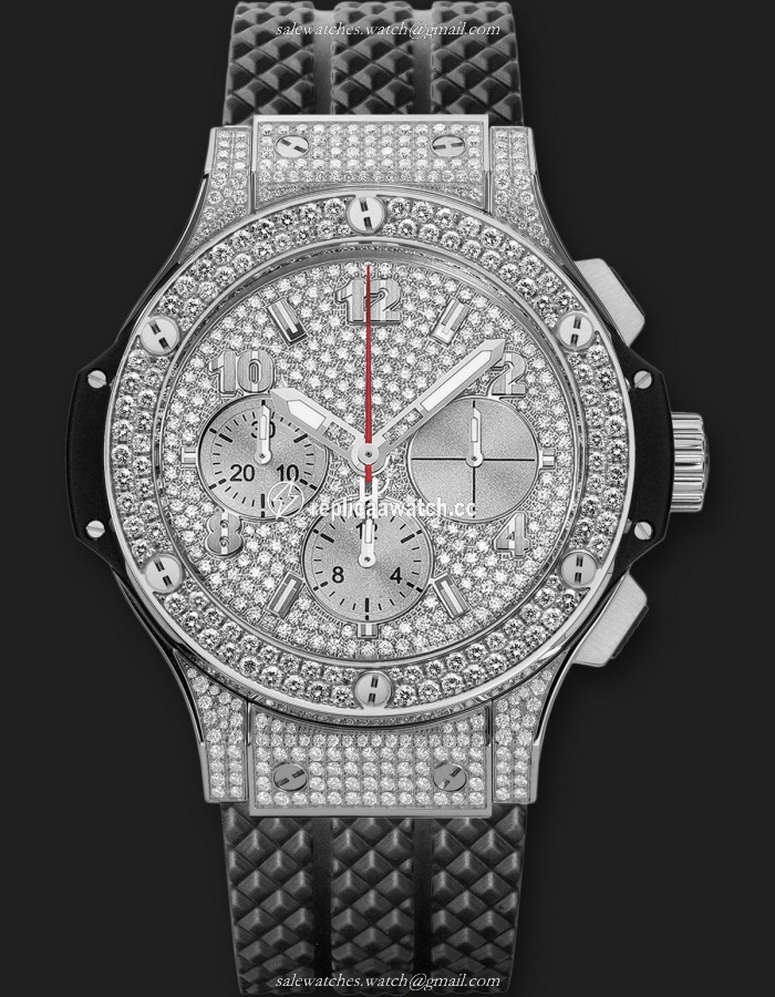 341.SX.9010.RX.1704 Hublot Big Bang Steel Full Pave