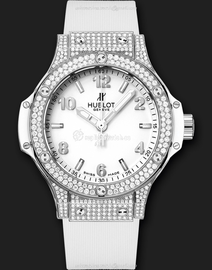 361.SE.2010.RW.1704 Hublot Big Bang Steel White Pave