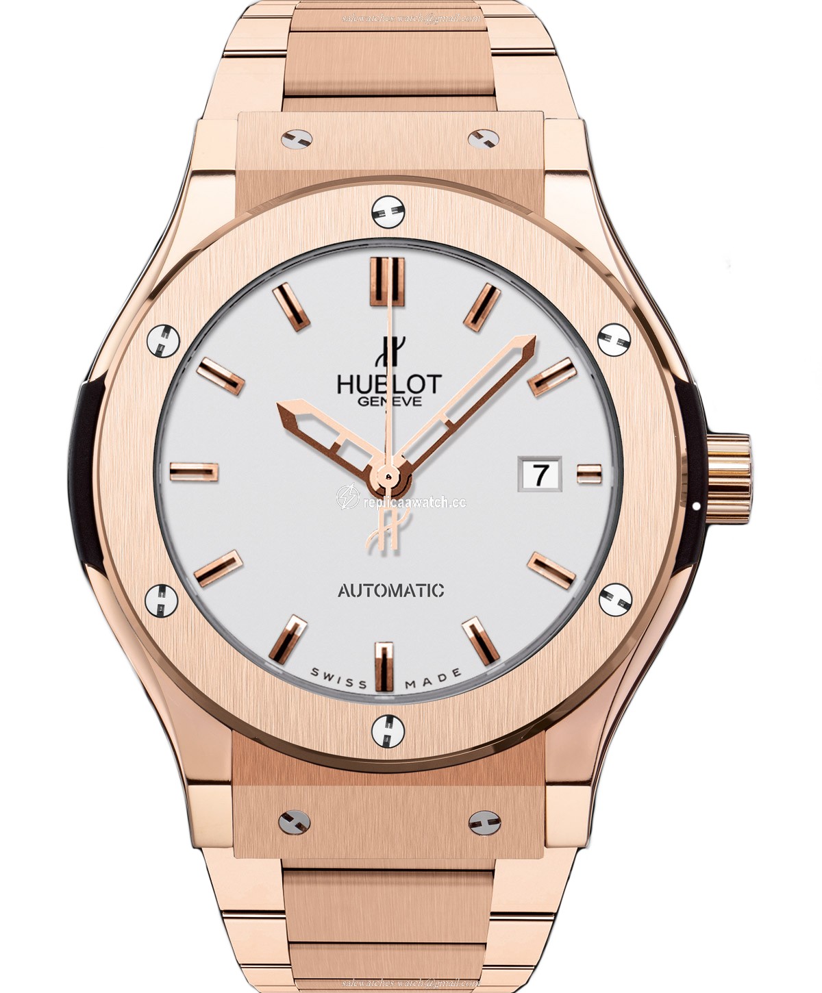 542.OX.2610.OX Hublot Classic Fusion King Gold Opalin Bracelet