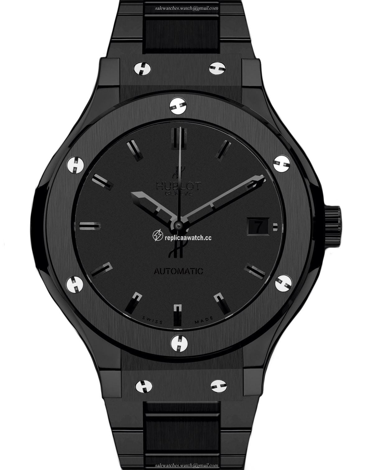 565.CM.1110.CM Hublot Classic Fusion All Black Bracelet 38MM