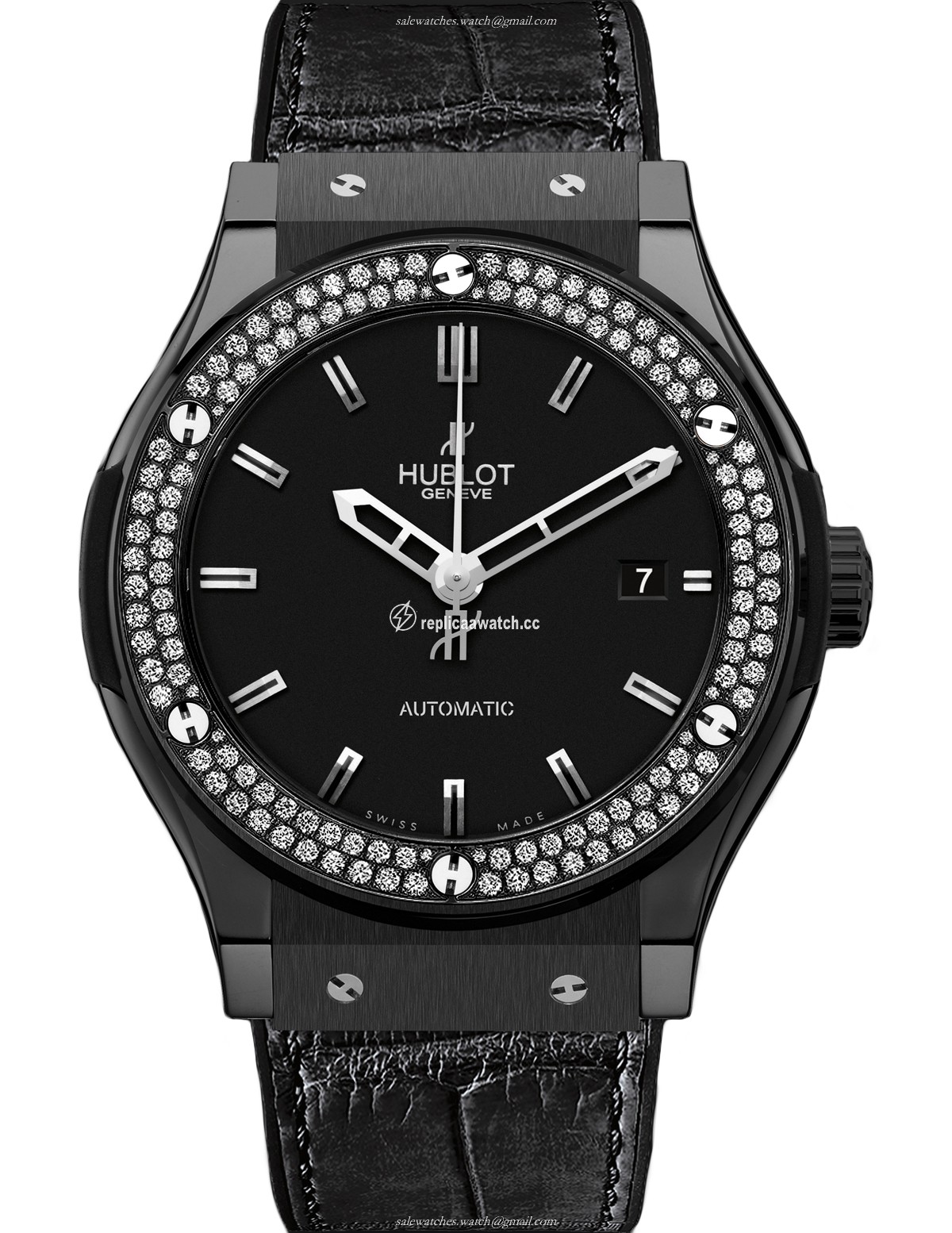 511.CM.1170.LR.1104 Hublot Classic Fusion Black Magic Diamonds 45MM