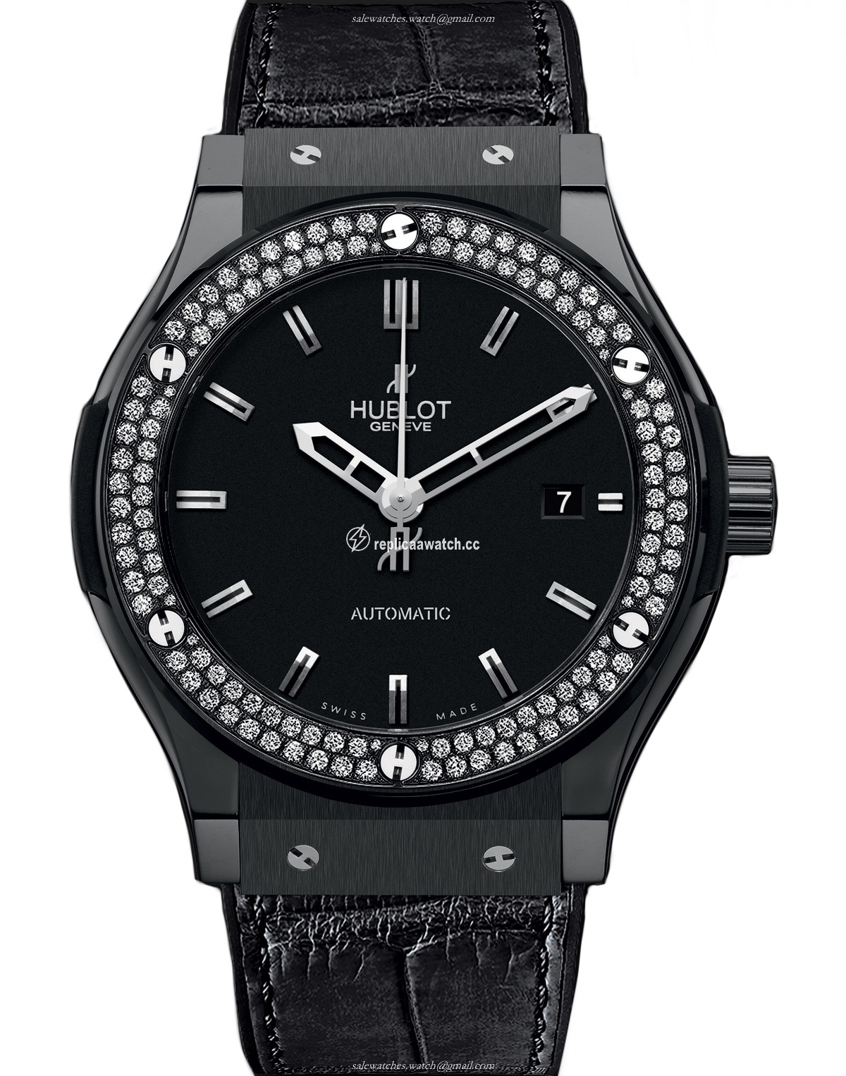 542.CM.1170.LR.1104 Hublot Classic Fusion Black Magic Diamonds